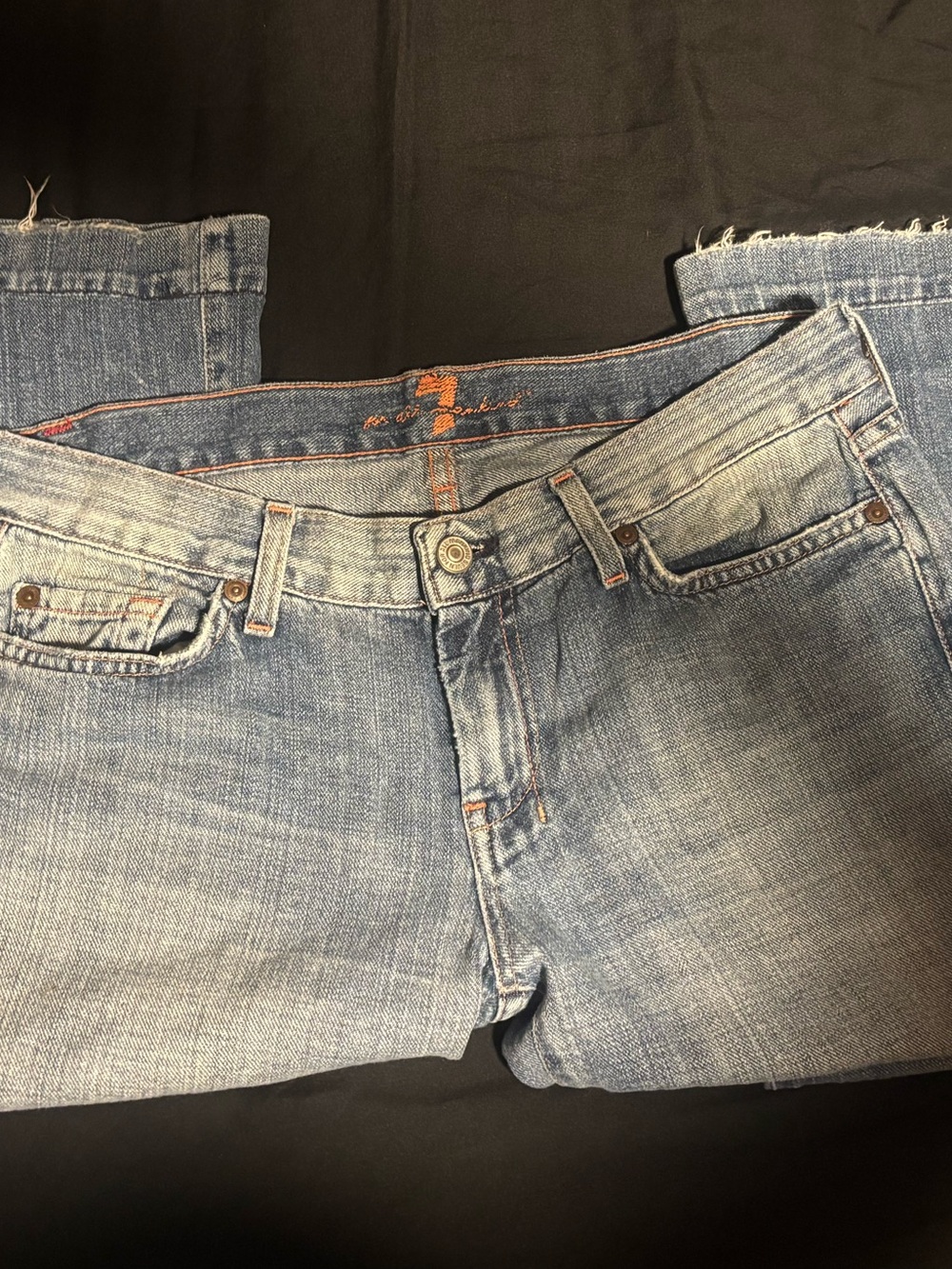 7 For All Mankind Light Blue Bootcut Jeans